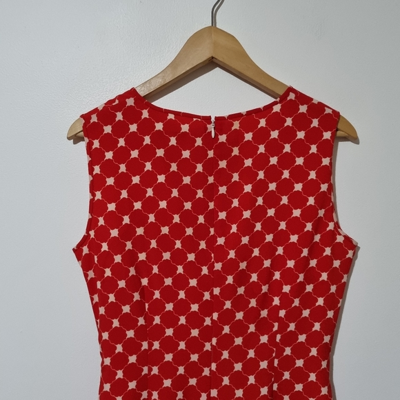 Country road Size 12 Red Sleeveless Summer Dress - Picture 4 of 6